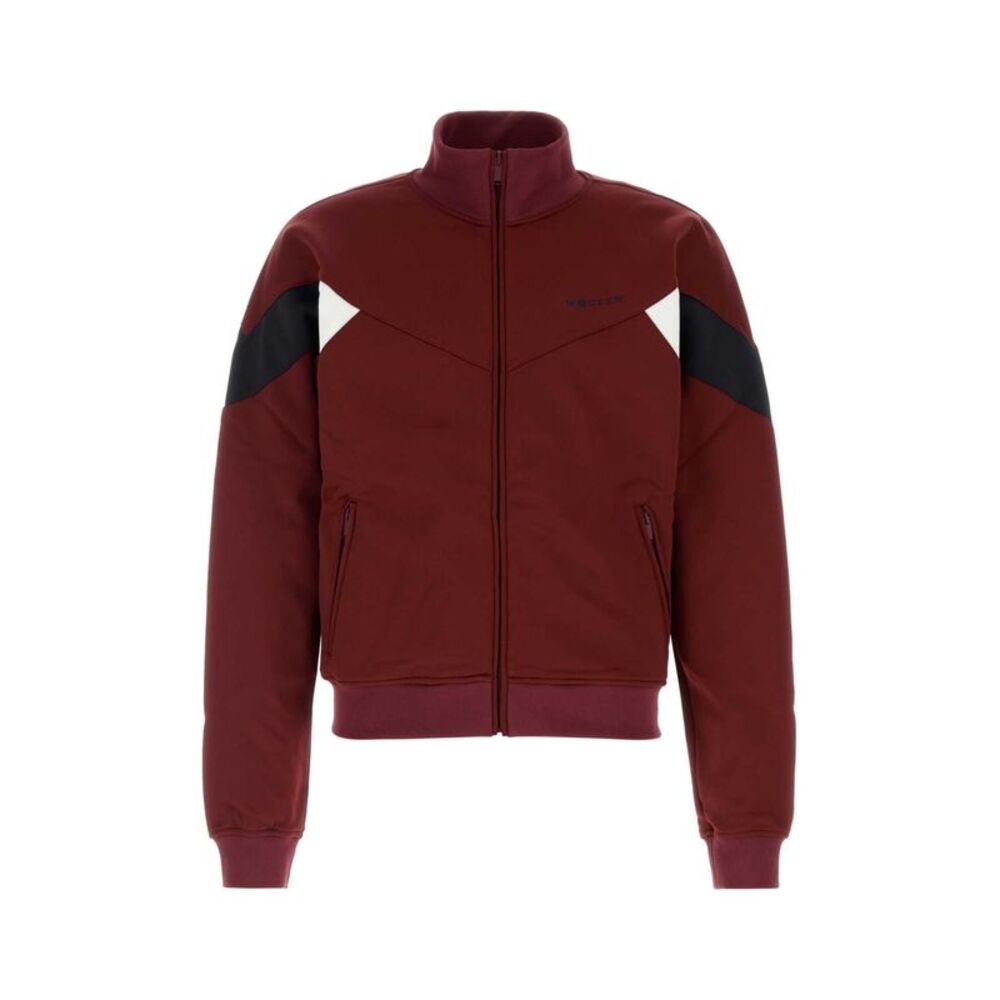 Alexander Mcqueen Men Burgundy Polyester Blend Sweatshirt
